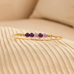 HEIRING AMETYST MIX TOP TIL MULTI ARMBÅND FORGYLDT SØLV - 53-4-30FG