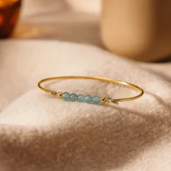 HEIRING AQUAMARIN TOP TIL MULTI ARMRING I FORGYLDT SØLV - 53-4-18FG