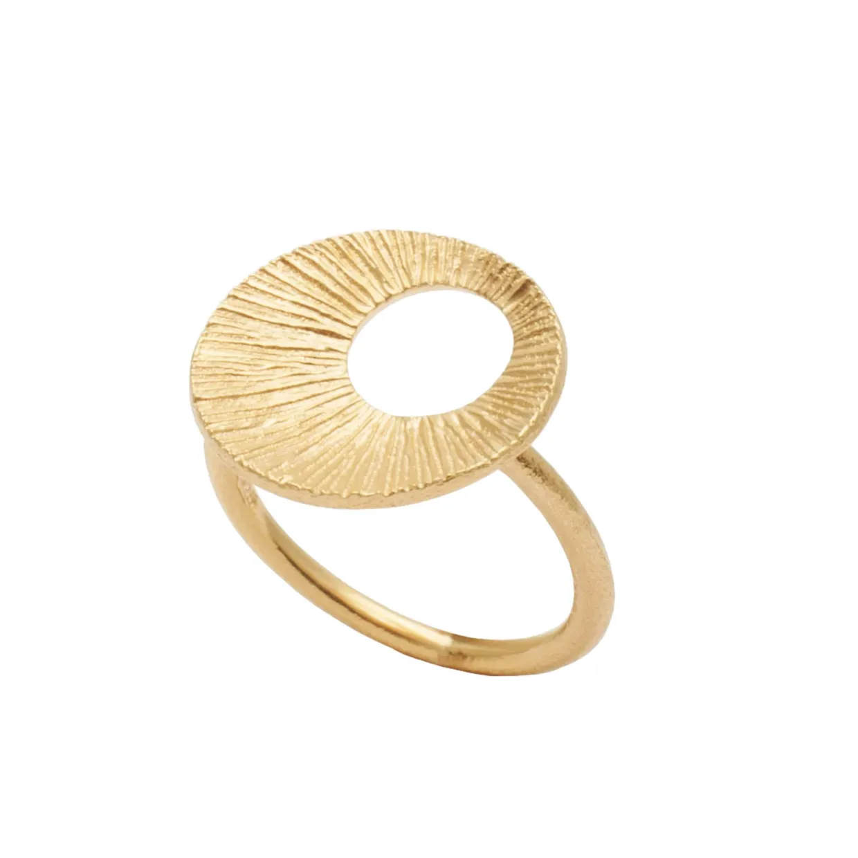 HEIRING DRØMMEFANGER RING LUKKET I FORGYLDT SØLV - 51-9-07FG