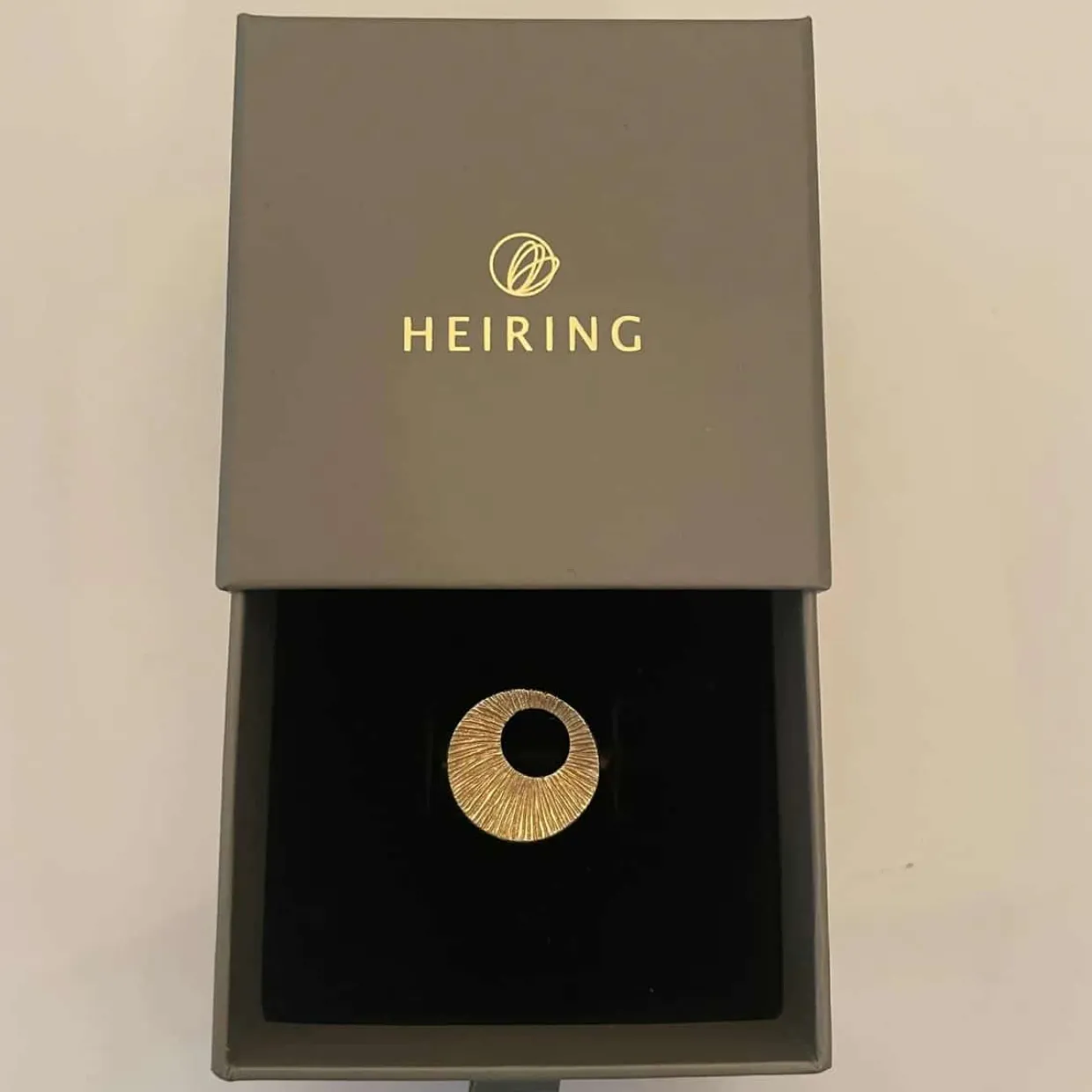 HEIRING DRØMMEFANGER RING LUKKET I FORGYLDT SØLV - 51-9-07FG