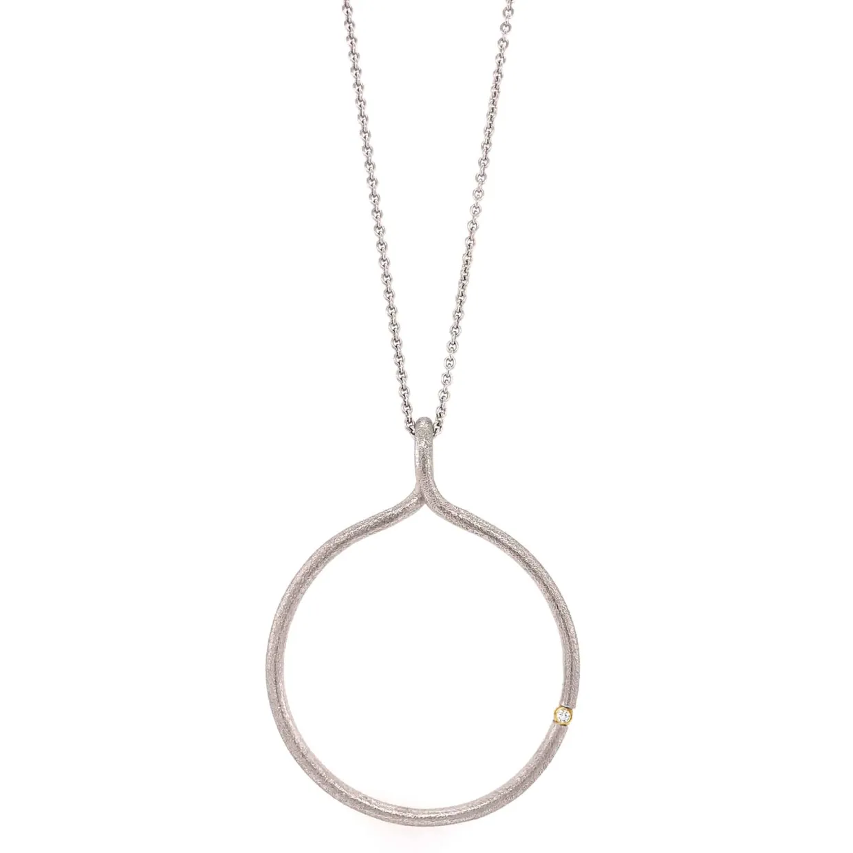 HEIRING DRØMMEFANGER VEDHÆNG MED DIAMANT I SØLV - 51-9-23RH