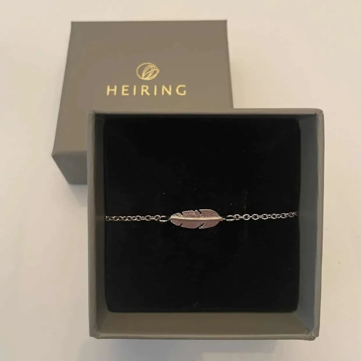 HEIRING FJER ARMBÅND MINI I FORGYLDT SØLV - 51-6-02FG