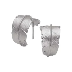 HEIRING FJER CREOL ØRERINGE LARGE I SØLV - 51-5-99RH