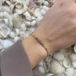 HEIRING GREY MOON TOP TIL MULTI ARMBÅND FORGYLDT SØLV - 53-4-13FG