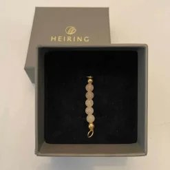 HEIRING GUL JADE TOP TIL MULTI ARMRING I FORGYLDT SØLV - 53-4-81FG