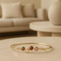 HEIRING HORIZON TOP RØD MIX TIL ARMBÅND I FORGYLDT SØLV - 53-4-39FG-2