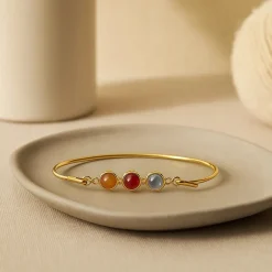 HEIRING KOULÉ MIXET TOP TIL MULTI ARMRING I FORGYLDT SØLV - 53-4-38FG-7