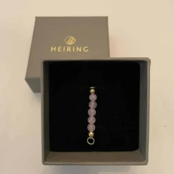 HEIRING LYS AMETYST TOP TIL MULTI ARMRING I FORGYLDT SØLV - 53-4-22FG