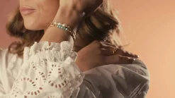 HEIRING MULTI ARMRING I FORGYLDT SØLV MED AMETYST X-SMALL 16 CM - 53-4-53FG