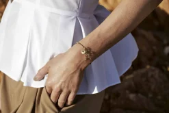 HEIRING MULTI TOP TIL ARMRING I FORGYLDT SØLV MED LAPIS - 53-4-24FG