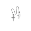 HEIRING ØREHÆNGER KORS I SØLV OXYDERET - 52-1-91OX