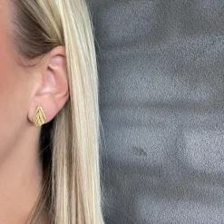 HEIRING ØRERINGE FAGGIO SØLV FORGYLDT - 52-3-67FG