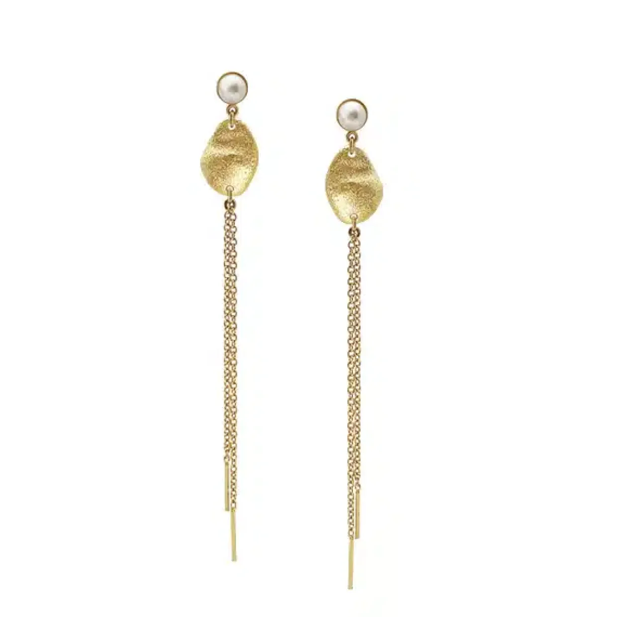 HEIRING ØRERINGE NORIA NO. 2 SØLV FORGYLDT - 53-3-52FG