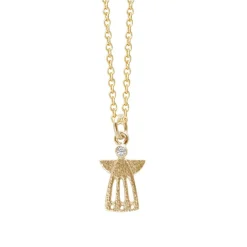 HEIRING SKYTSENGEL 14 KARAT GULD MED ZIRKONIA - 78-5-71