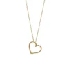 HEIRING VEDHÆNG HJERTE I FORGYLDT SØLV MED BANKET OVERFLADE - 53-6-02FG