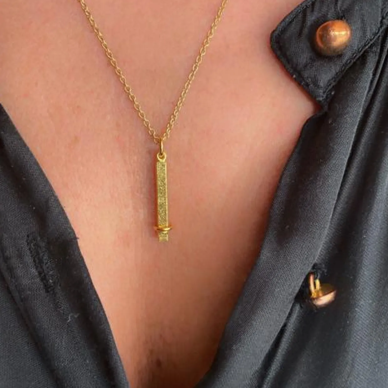 HEIRING YOU AND ME VEDHÆNG SØLV FORGYLDT - 51-9-90FG