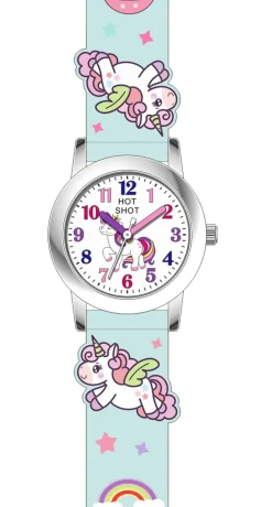 HOT SHOT BØRNEUR MED ENHJØRNING LYSEBLÅ -C4084ACX-L