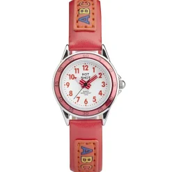 HOT SHOT BØRNEUR RØD MED BOGSTAVER