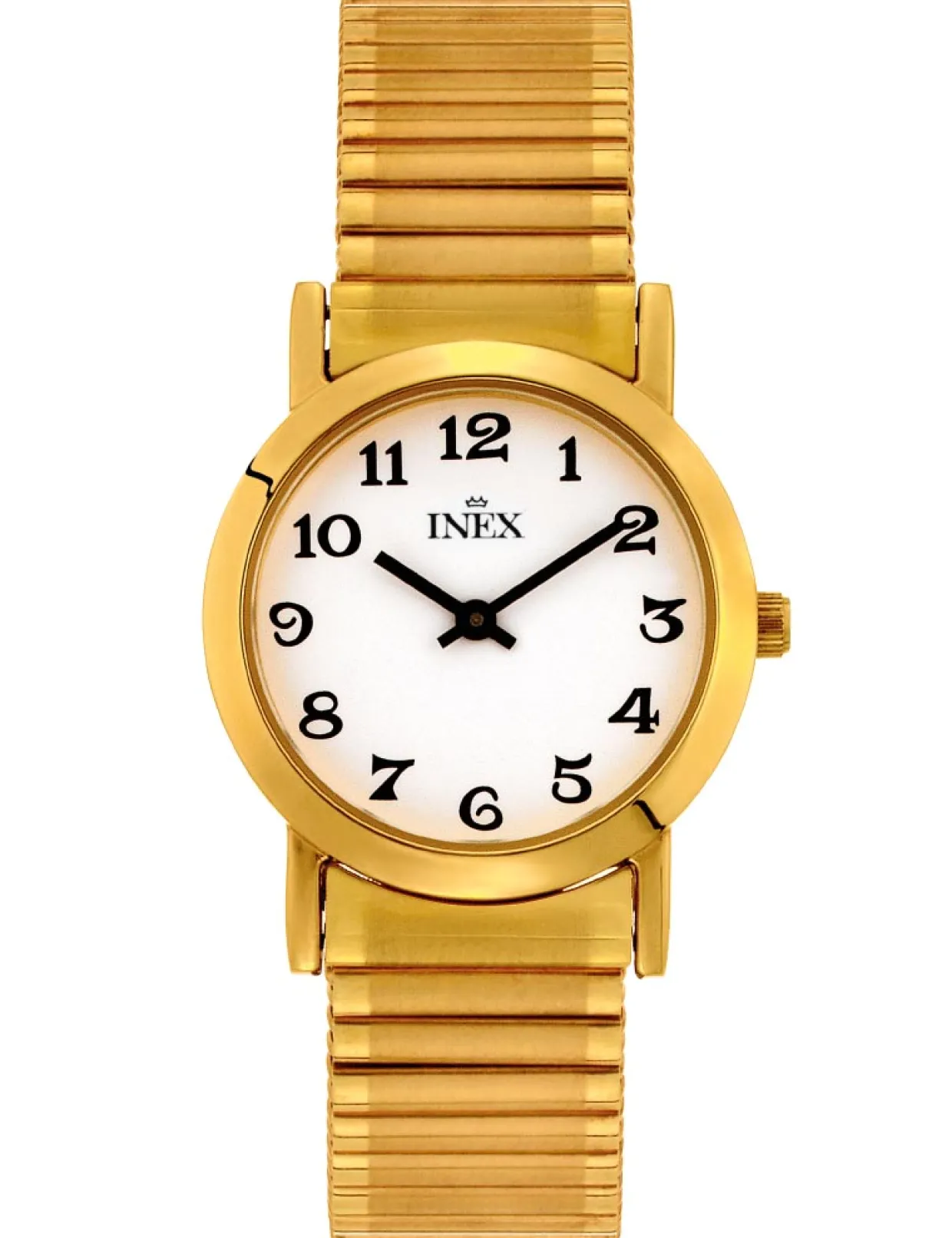 INEX UR DAME STÅL GULD FARVET MED FLEX LÆNKE - A12004-1D0A