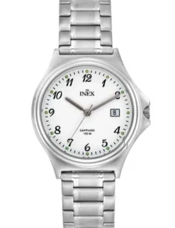 INEX UR HERRE STÅL 100 METER VANDTÆT MED SAFIRGLAS - A69507S0A