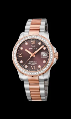 JAGUAR LADY DIVER STÅL/ROSA - J894/2