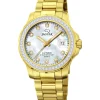 JAGUAR LADY´S DIVER STÅL GULD FARVET MED STEN - J895/1