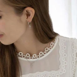 JOANLI NOR ALAINENOR HALSKÆDE KORS SØLV - 20450190900