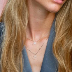 JOANLI NOR ALAINENOR HALSKÆDE KORS SØLV - 20450190900