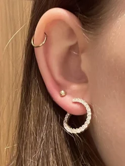 JOANLI NOR ANNANOR ØRERINGE SØLV ROSAFORGYLDT - 30451227900