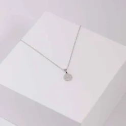 JOANLI NOR ANNIENOR SØLV HALSKÆDE MED ZIRKONIA - 20450220900