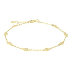 JOANLI NOR ARMBÅND SØLV FORGYLDT ANNIE CIRKLER - 80450685900