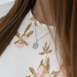 JOANLI NOR CAIANOR HALSKÆDE SØLV LIVETS TRÆ MED ZIRKONIA - 245 099