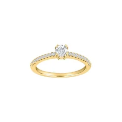 JOANLI NOR ELLENOR RING FORGYLDT SØLV MED STEN - 104509359