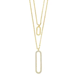 JOANLI NOR HALSKÆDE LENENOR SØLV FORGYLDT - 20452105900