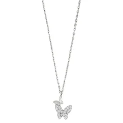 JOANLI NOR HALSKÆDE SØLV NELLIENOR SOMMERFUGL - 20452240900