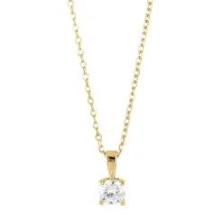 JOANLI NOR HEGENOR HALSKÆDE SØLV FORGYLDT MED ZIRKONIA - 20451715900