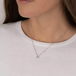 JOANLI NOR JOJONOR HALSKÆDE SØLV MED ZIRKONIA - 20451880900