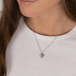 JOANLI NOR JOLINNOR HALSKÆDE SØLV MED FIRKLØVER - 20451890900