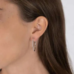 JOANLI NOR JUNENOR ØRERINGE SØLV CREOLER - 345 329