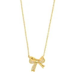 JOANLI NOR OLYMPIANOR SLØJFE HALSKÆDE FORGYLDT SØLV - 20452365900