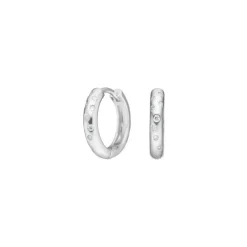 JOANLI NOR POPNOR ØRERINGE CREOL SØLV MED STEN - 30454430900