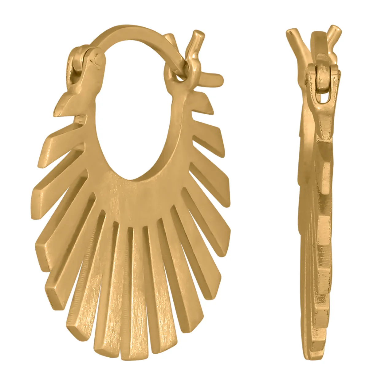 JOANLI NOR SØLV FORGYLDT ØRERINGE 20 MM - 325 706-3