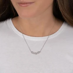 JOANLI NOR SØLV HALSKÆDE JASMINNOR - 245 187