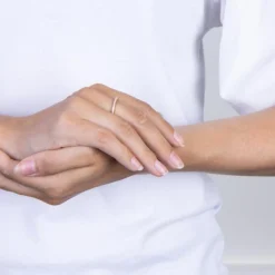 JOANLI NOR SØLV ROSA FORGYLDT RING ADINA MED ZIRKONIA - 104504079