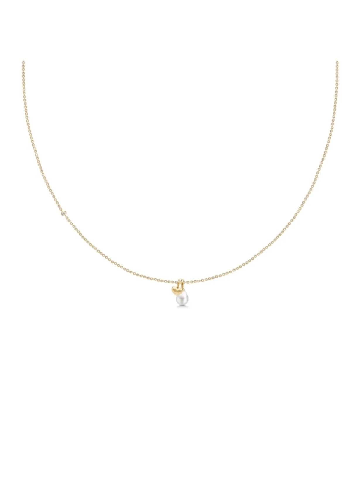 JULIE SANDLAU AFRODITE VEDHÆNG MED HVID PERLE - PD68GDWHPL