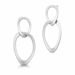 JULIE SANDLAU AVA ØRERINGE SØLV - ST248RH