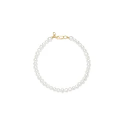 JULIE SANDLAU ESTHER ARMBÅND I 14 KARAT GULD MED PERLER - YG14-BR323XS/S