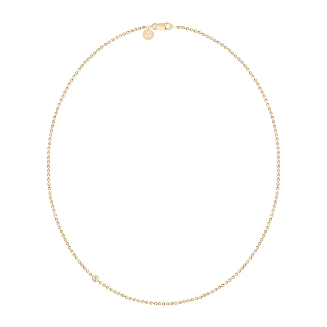 JULIE SANDLAU FINA HALSKÆDE FORGYLDT SØLV 50 CM - NL549GDCZ50