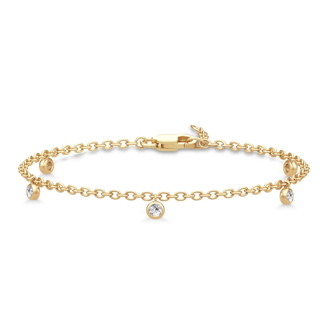 JULIE SANDLAU GRACE ARMBÅND FORGYLDT SØLV MED STEN - BR336GD