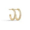 JULIE SANDLAU INFINITY HOOP SMALL ØRERINGE FORGYLDT SØLV - HPS48GD